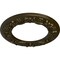 Ekena Millwork Ribbon with Bow Ceiling Medallion (Canopies up to 7 1/2"), 12 1/4"OD x 7 1/2"ID x 7/8"P, Green Gold CM12RIGGS - alternate 4